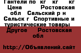 Гантели по 4кг .6кг .12 кг › Цена ­ 100 - Ростовская обл., Сальский р-н, Сальск г. Спортивные и туристические товары » Другое   . Ростовская обл.